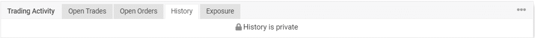 Private trading history