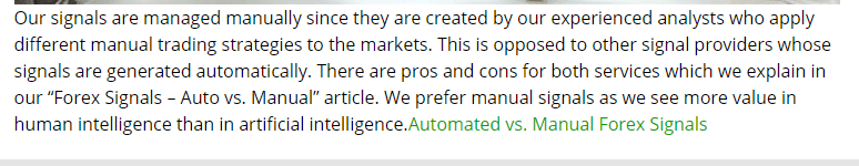 Manually managed signals