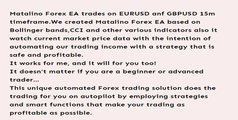 MATALINO FOREX Trading Strategy