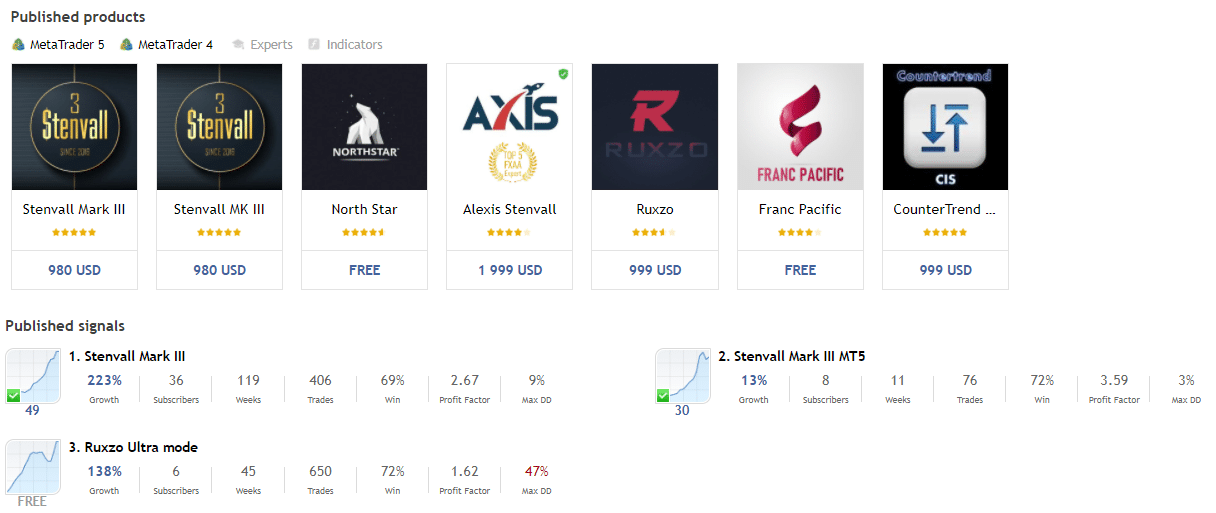 The dev’s portfolio