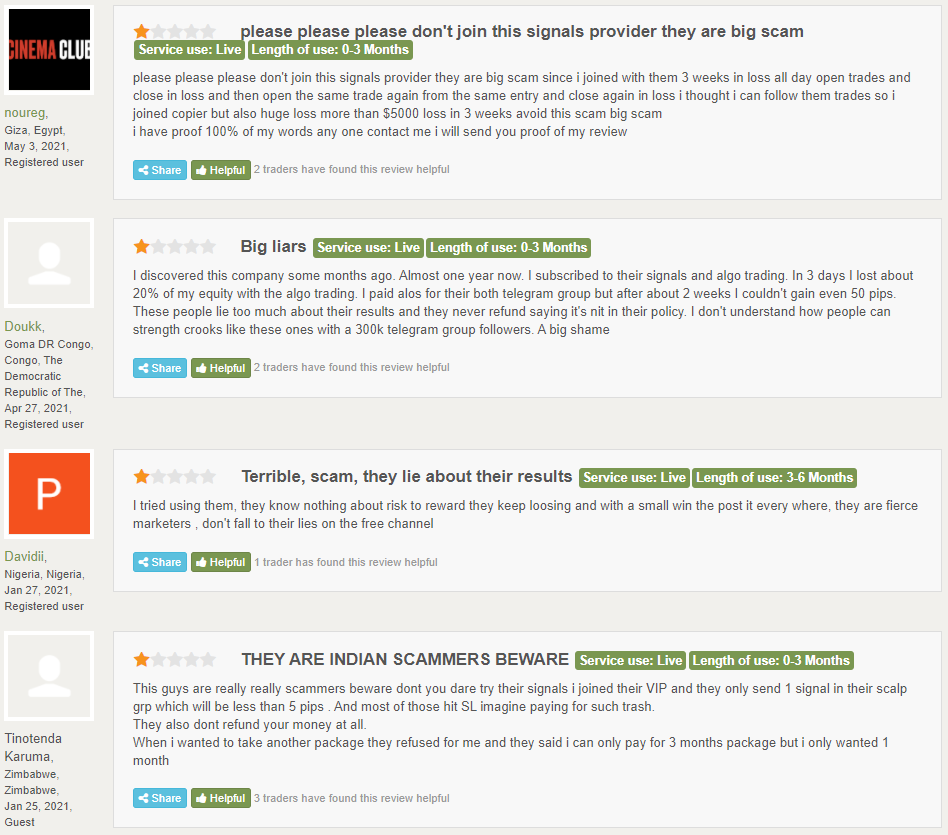 Price Action Forex testimonials