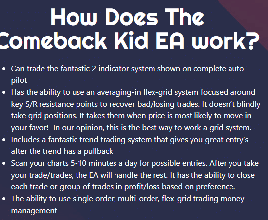 The working method of The Comeback Kid EA
