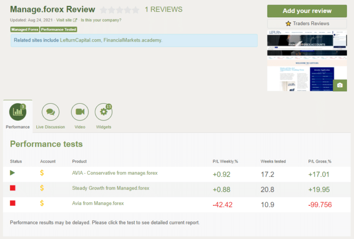 Customer testimonials