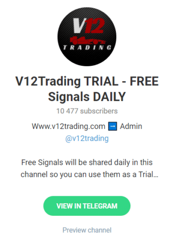 V12 Trading group details