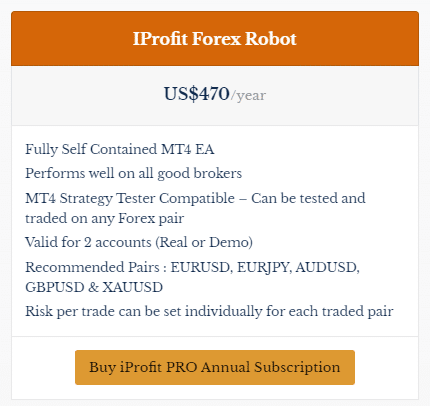Fee structure for the robot