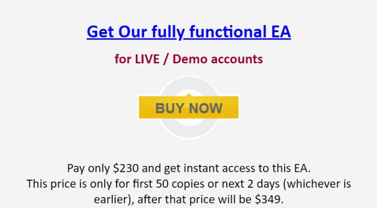 Aeron Scalper and Grid pricing details