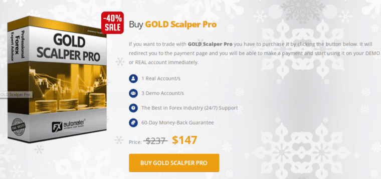Gold Scalper Pro’s price