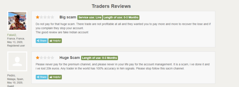 User reviews for Signal Factory on FPA