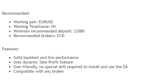 Features and recommendations for Tiburon EA