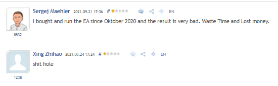People testimonials on MQL5