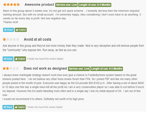 User reviews on Forex Peace Army