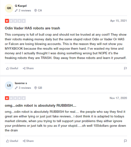 User reviews for Forex Robot Trader on Trustpilot