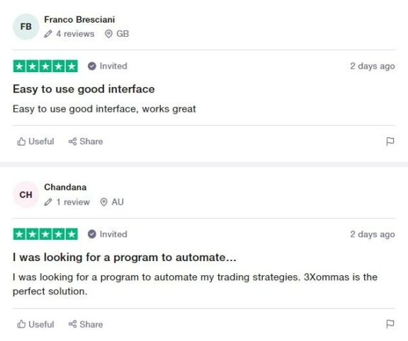 User reviews for 3Commas on Trustpilot