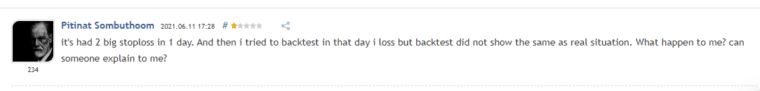 Customer feedback on the MQL5 website