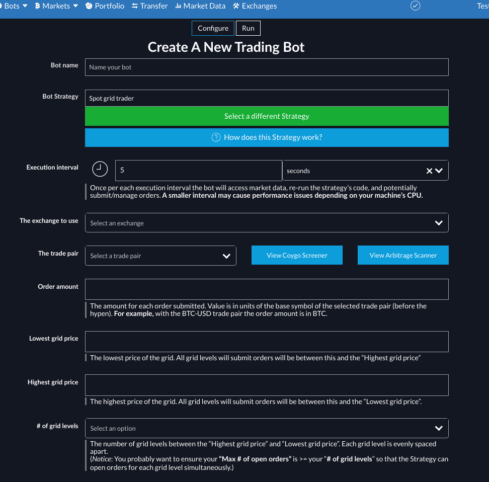 Creating a trading bot